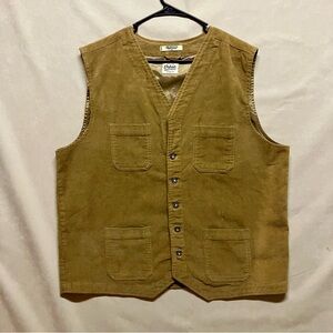 Orton Brothers Brown Corduroy Barn Hunting Western Chore Vest Men's Size XLarge